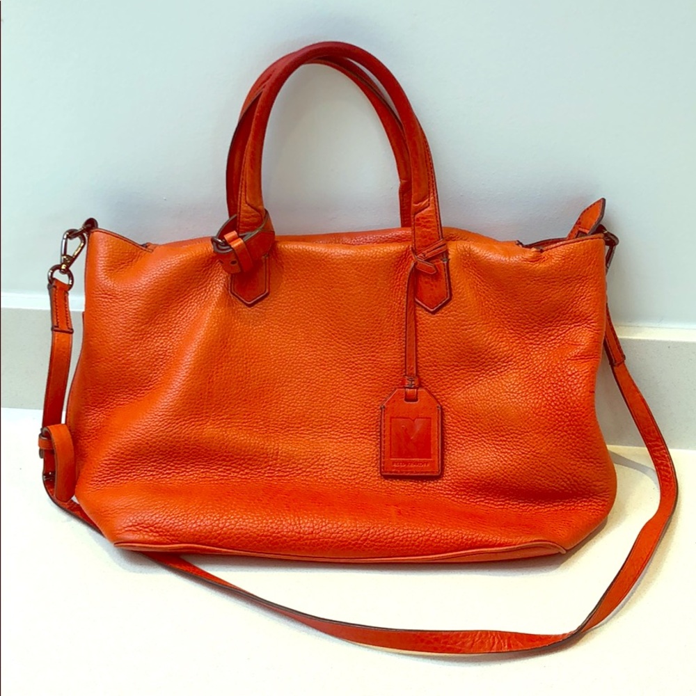 Reed Krakoff orange leather tote bag